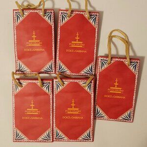 DOLCE & GABBANA FIASCONARO Gift BAG LOT of 5 Bags Ornate